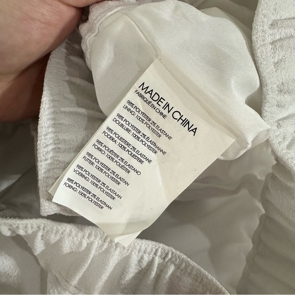 Club Monaco Juliuss White Culottes Split Front Lined - Picture 7 of 8